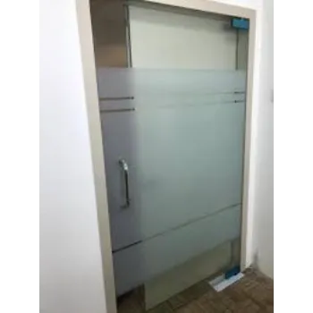 Plain Tempered Glass Door
